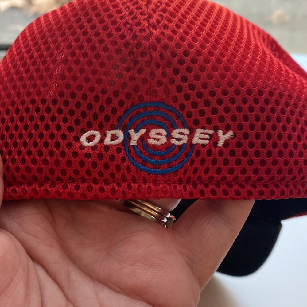 Callaway Golf Odyssey | XHOT | Bomb Crimson | Mesh Stretch | Fitted | Cap - Picture 4 of 13
